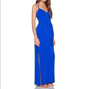 Amanda Uprichard Silk Gown Maxi Dress
